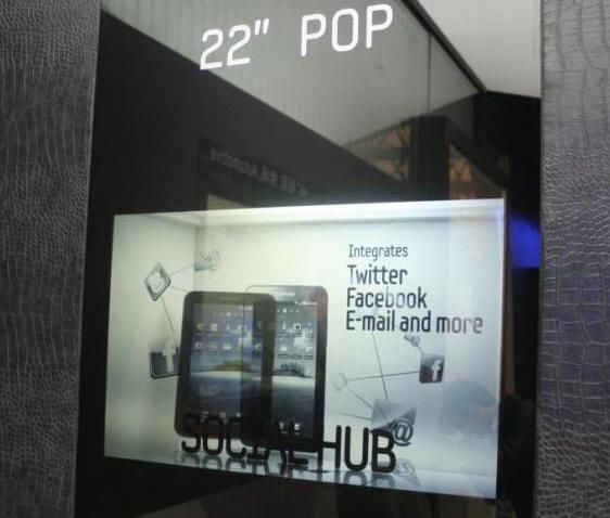 Samsung comienza a producir masivamente pantallas transparentes
