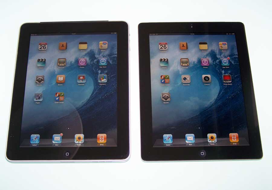 ipad2 vs ipad1 frontal Análisis iPad 2 WiFi + 3G 64 Gbytes
