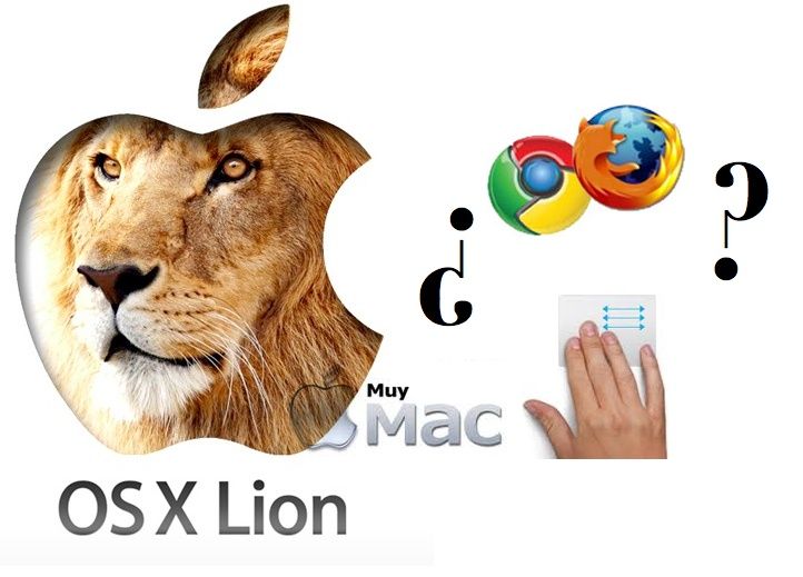 Firefox y Chrome no permiten pasar a la página anterior y posterior en Lion: SOLUCIÓN