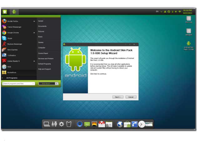 AndroidSkinPack 11 Android Skin Pack, Windows 7 con sabor a Android