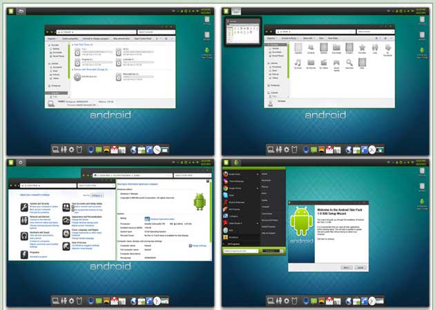 AndroidSkinPack 2 Android Skin Pack, Windows 7 con sabor a Android