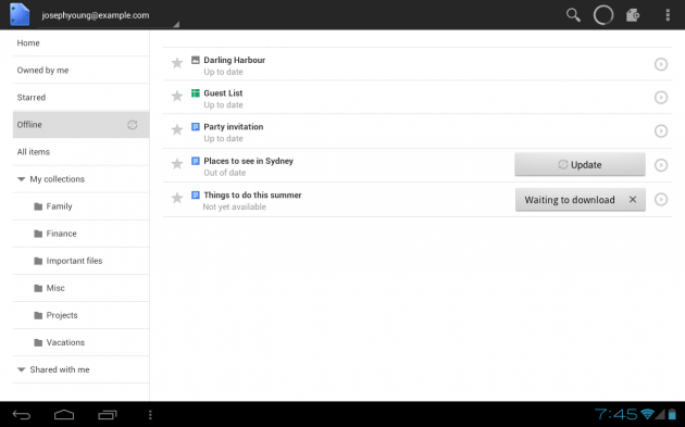 4 tablet offline 630x393 Google Docs offline para Android y mejoras en la versión tablet