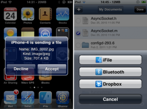 Envía y recibe archivos por Bluetooth con tu iPhone sin problemas con AirBlue Sharing