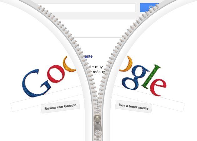Doodle Google y la cremallera de Sundback