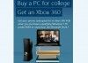 Microsoft vuelve a la escuela, Xbox gratis por la compra de un PC Windows