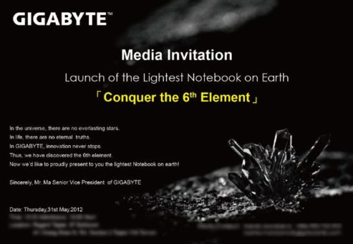 GIGABYTE X11 el portátil más ligero del mundo