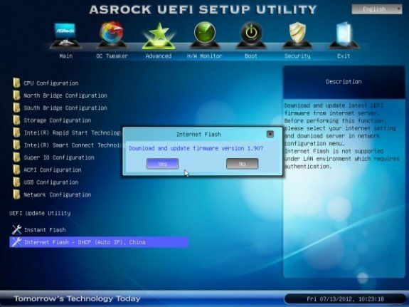 asrock uefi web update tpu ASRock muestra nueva UEFI para sus placas que se autoactualiza