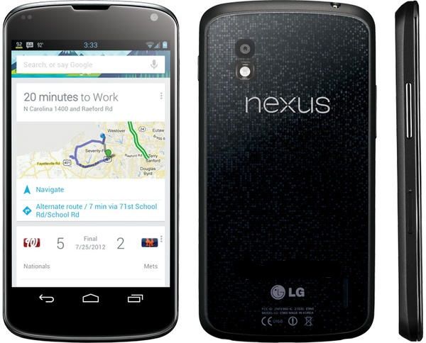 Nexus 4 Google LG Nexus 4, disponible el 13 de noviembre desde 299 euros