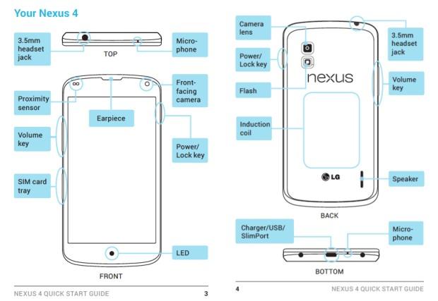 nexus4 manual Primeras imágenes del smartphone Nexus 4