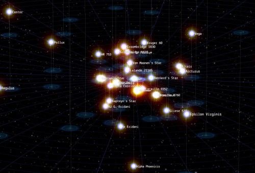 Estrellas google 500x339 Explora la galaxia con Google Chrome y la potencia de HTML5 y WebGL