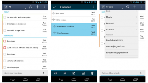 GTasks 500x279 Entre Android y el PC: 5 apps para gestionar tareas