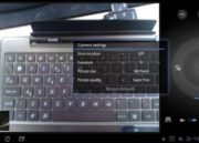 Detalle de menú cámara