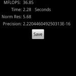 LG Optimus 2x Linpack