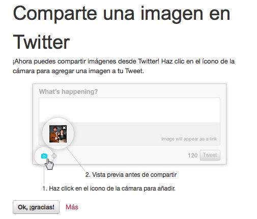 Compartir imagen twitter