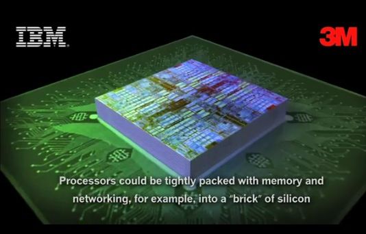 IBM y 3M chips 3d