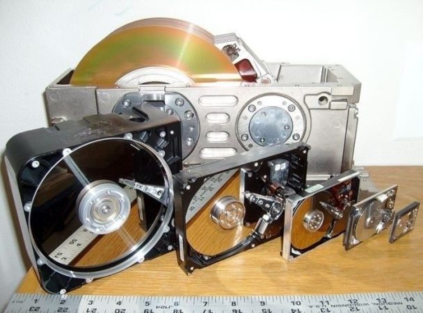 Comparativa tamaños físicos de discos duros