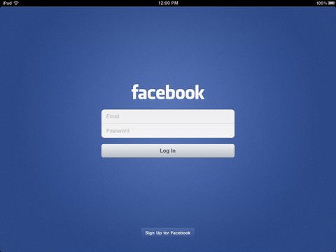 Facebook iPad