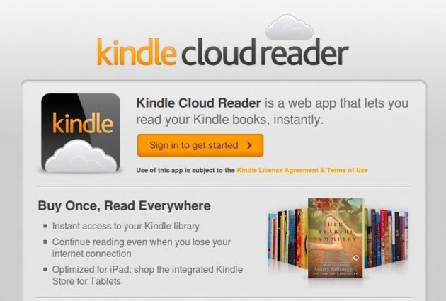 Kindle cloud reader
