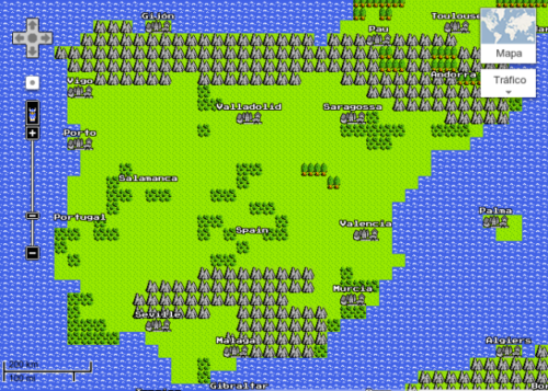 Nintendo System Map Google Maps llega a Nintendo Entertainment System