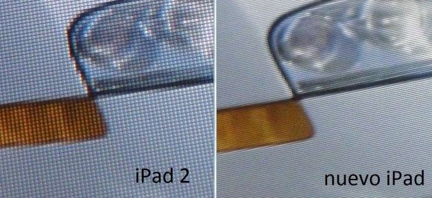 foto comparativa 1 630x289 Comparativa física y de pantalla del nuevo iPad vs iPad 2