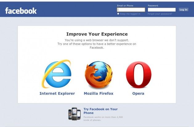 Facebook-web-browser