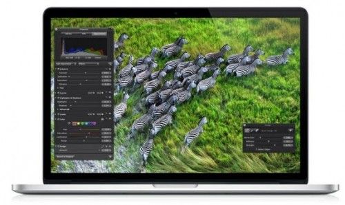 MacBook Pro Retina display - abierto frente