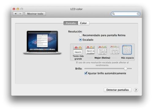 MacBook Pro Retina display - resoluciones 2