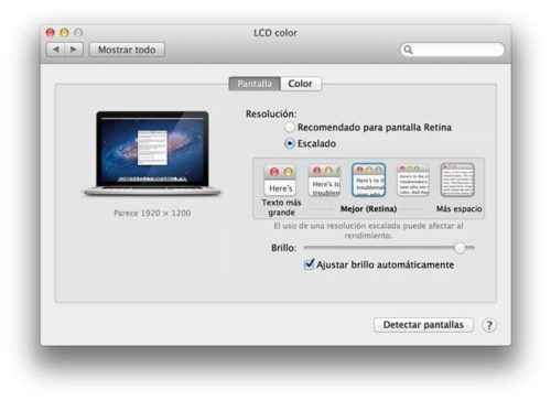 MacBook Pro Retina display - resoluciones 3