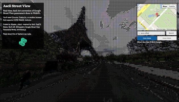 Street View en ASCII