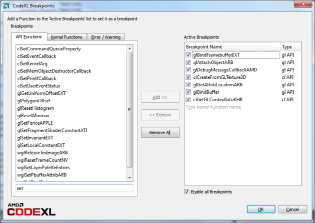 AMD CodeXL, SDK para programación heterogénea OpenCL y OpenGL