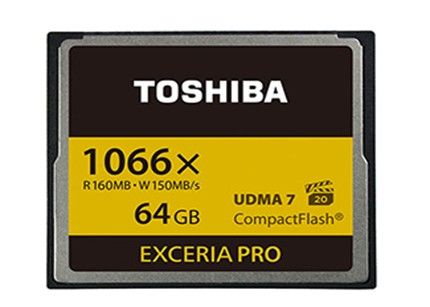 Toshiba Exceria Pro, las Compact Flash más rápidas, 1.066X 28