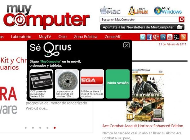 Qrius en MuyComputer