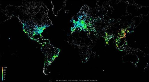 Botnet-mapa
