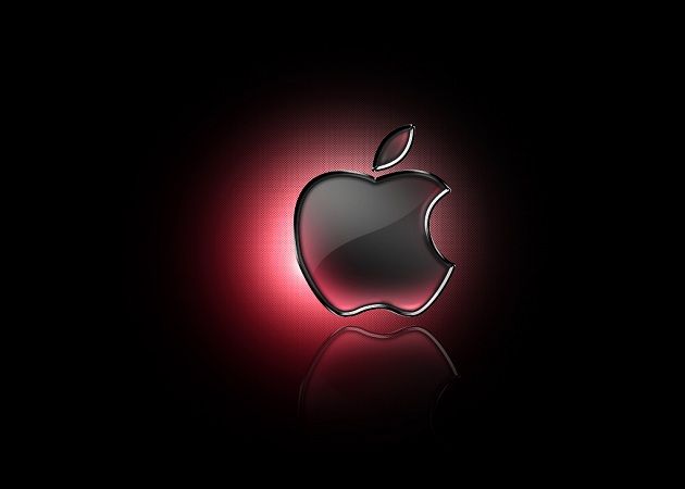 Rojo negro logo Apple