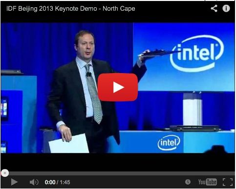 IDF 2013, keynote Intel, demo North Cape