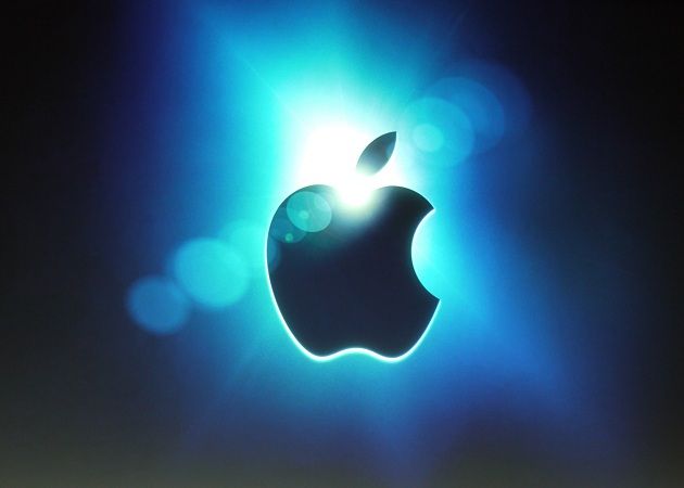 Azul negro logo Apple