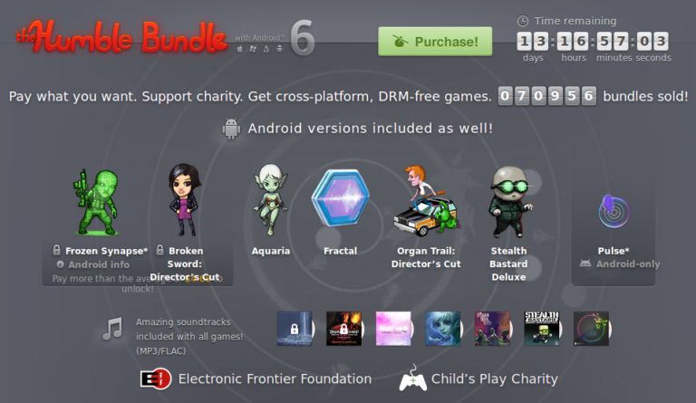 Vuelve Humble Bundle con seis juegos al precio que quieras