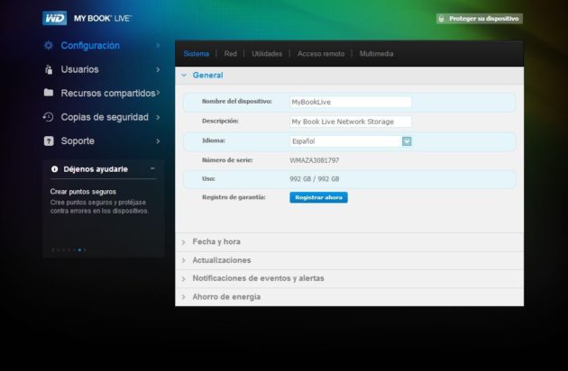 interfaz-my-book-live