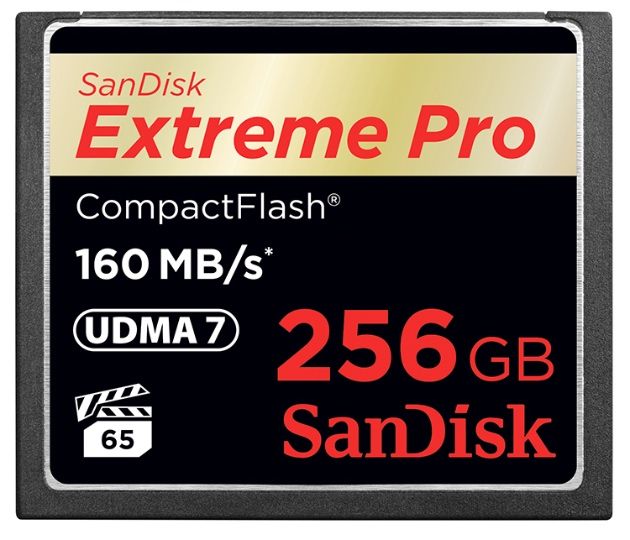 SanDisk presenta la Extreme Pro CompactFlash de 256 GB