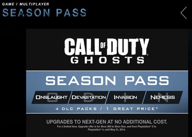 Call of DutyGhosts Season Pass