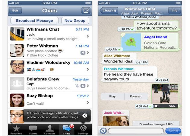 WhatsApp para iOS 7, disponible