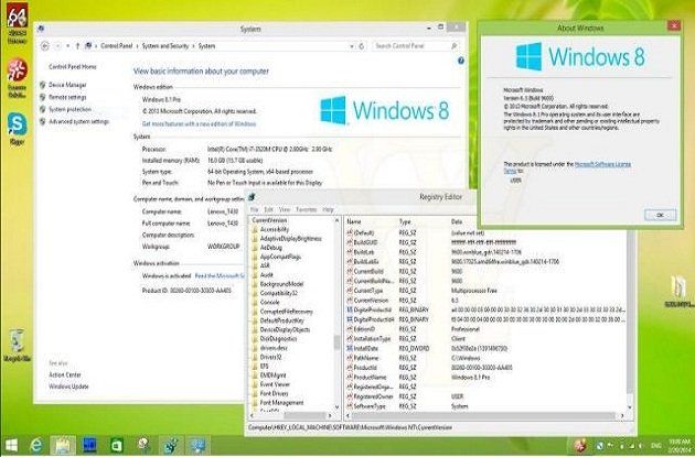 nueva build de Windows 8.1 Update 1 3210mx