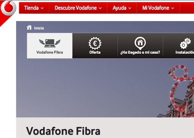 fibra óptica de Vodafone