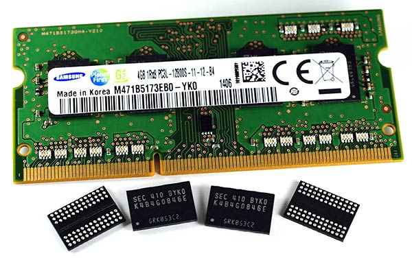 Samsung memorias DDR3 de 20 nanómetros