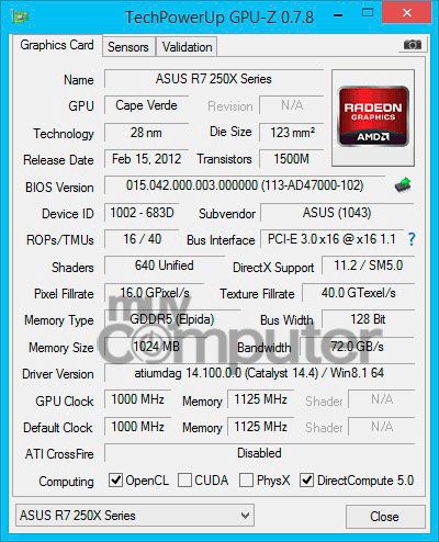 TechPowerUp_Radeon R7 250X