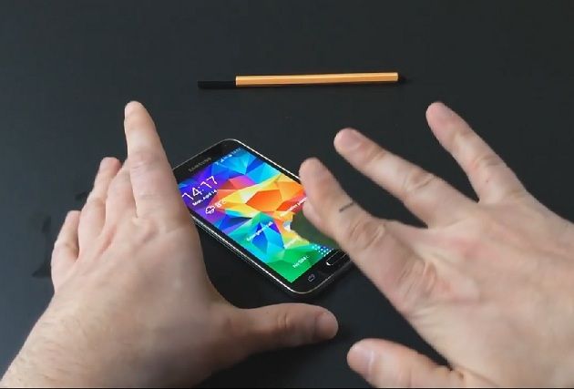 lector de huellas dactilares del Galaxy S5