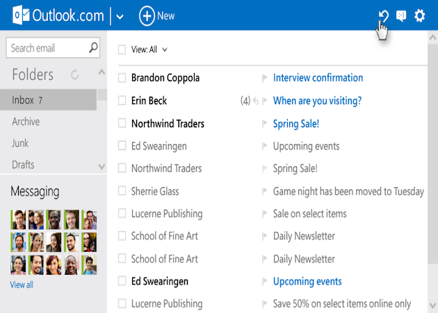 Outlook.com nuevas características