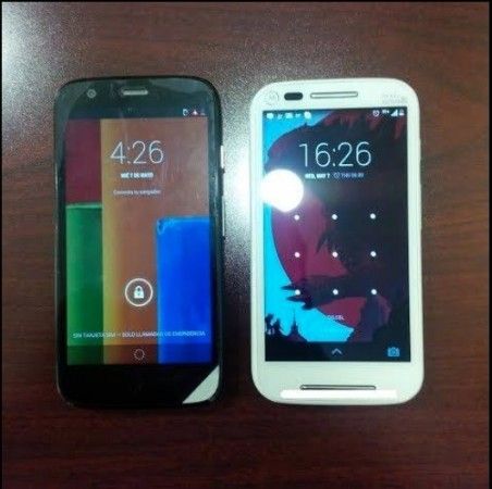 el Moto E junto al Moto G