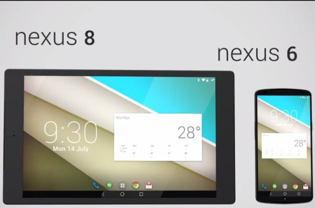 HTC Nexus 8 con Android L