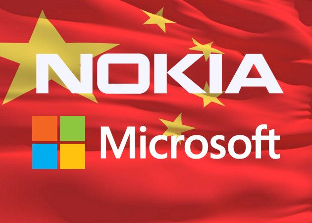China, Nokia y Microsoft